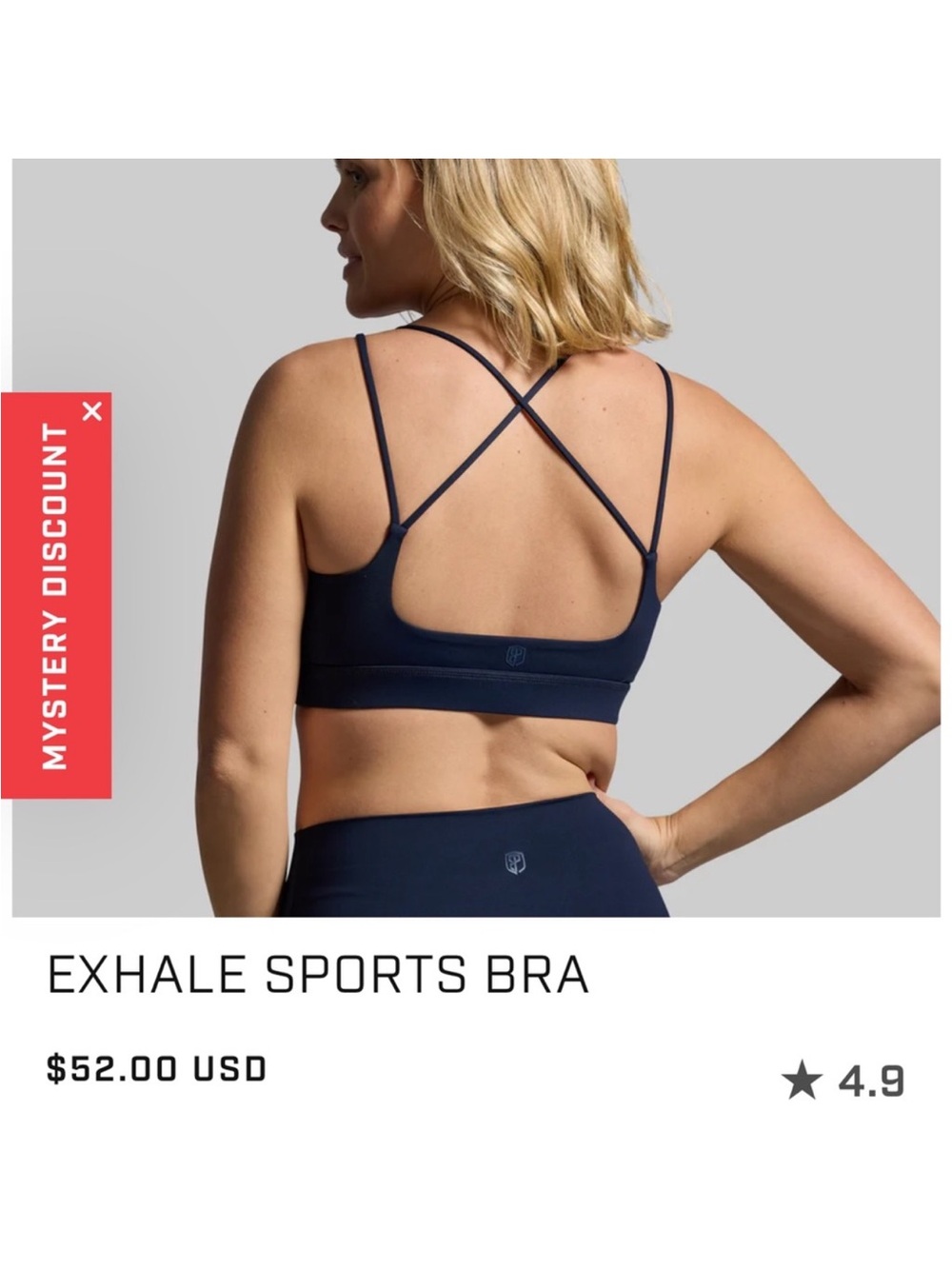 BORN PRIMITIVE EXHALE BRA SZ M